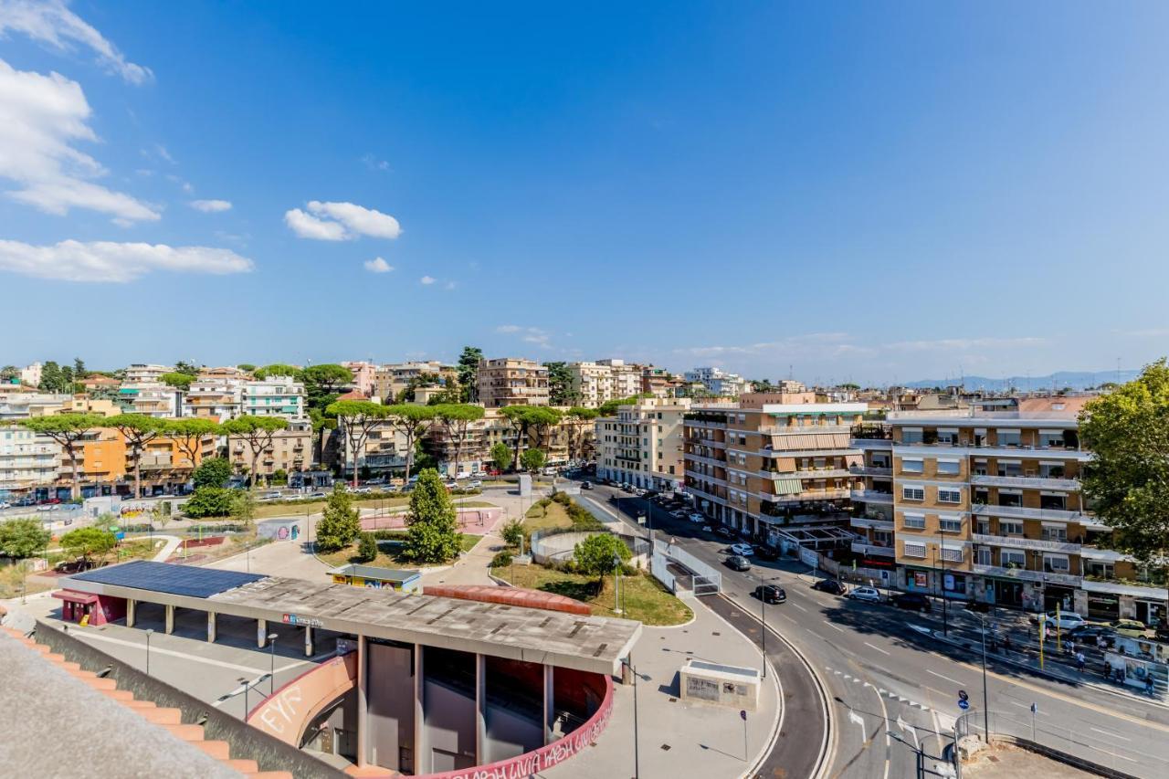 Bbhome Penthouse Bright And Elegant Metro Conca D'Oro 罗马 外观 照片